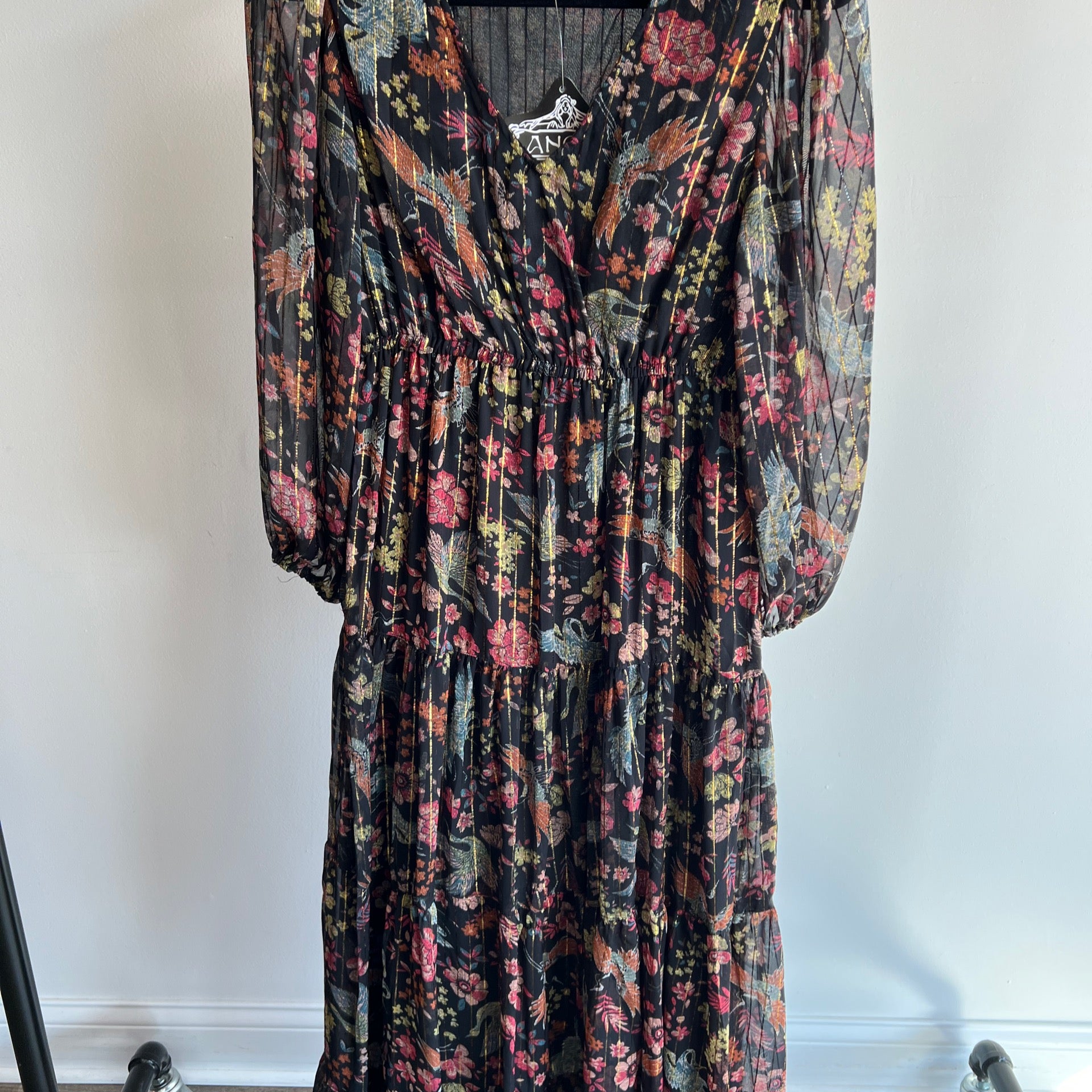 blush chiffon maxi dress Mariah Pink Chiffon Ruffle Halterneck Maxi Dress